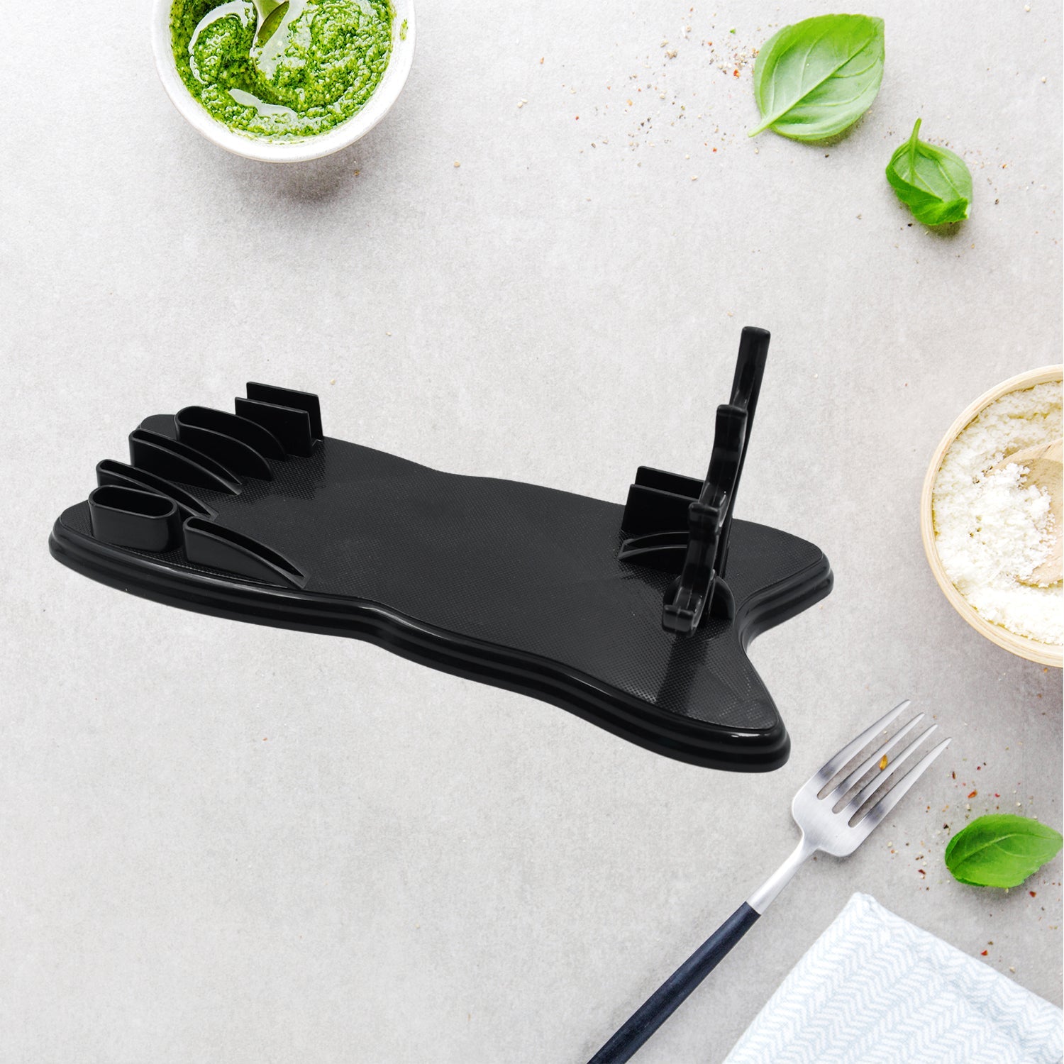 5914 Plastic Kitchen Knife Drawer Organizer, Knife Stand Storage for your kitchen. Replace your knife block with a revolutionary product. Clear your counter top of clutter, and easily identify the desired knife (1pc) 5914 Plastic Kitchen Knife Drawer Organizer, Knife Stand Storage for your kitchen. Replace your knife block with a revolutionary product. Clear your counter top of clutter, and easily identify the desired knife (1pc)